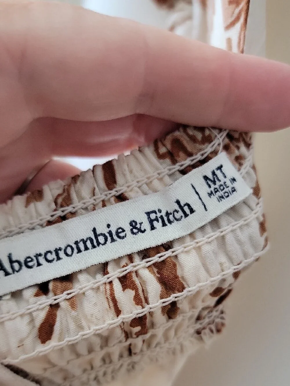 Abercrombie & Fitch Floral Maxi Dress Puff Sleeve Cottage Boho Hippie